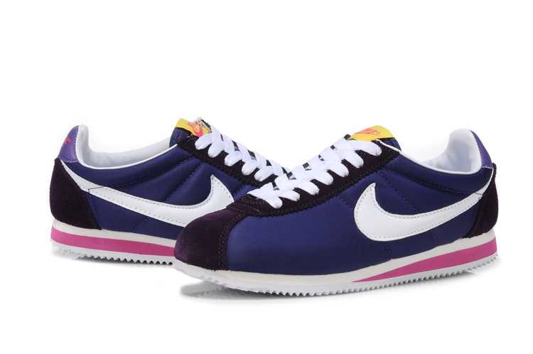 nike cortez nylon femme violet